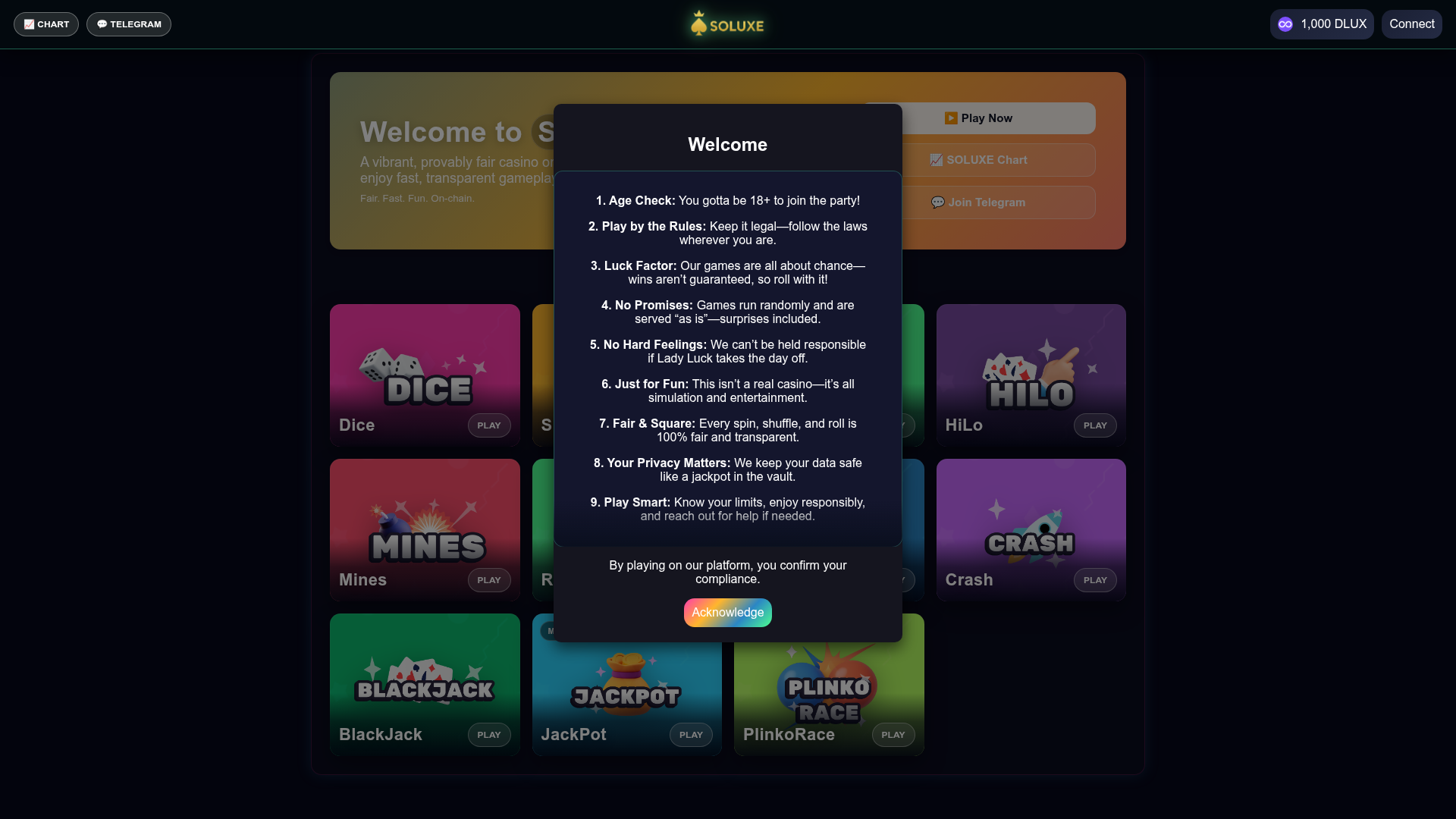 Gambino — landing page screenshot